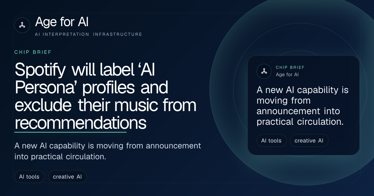 Spotify will label ‘AI Persona’ profiles and exclude their music from recommendations