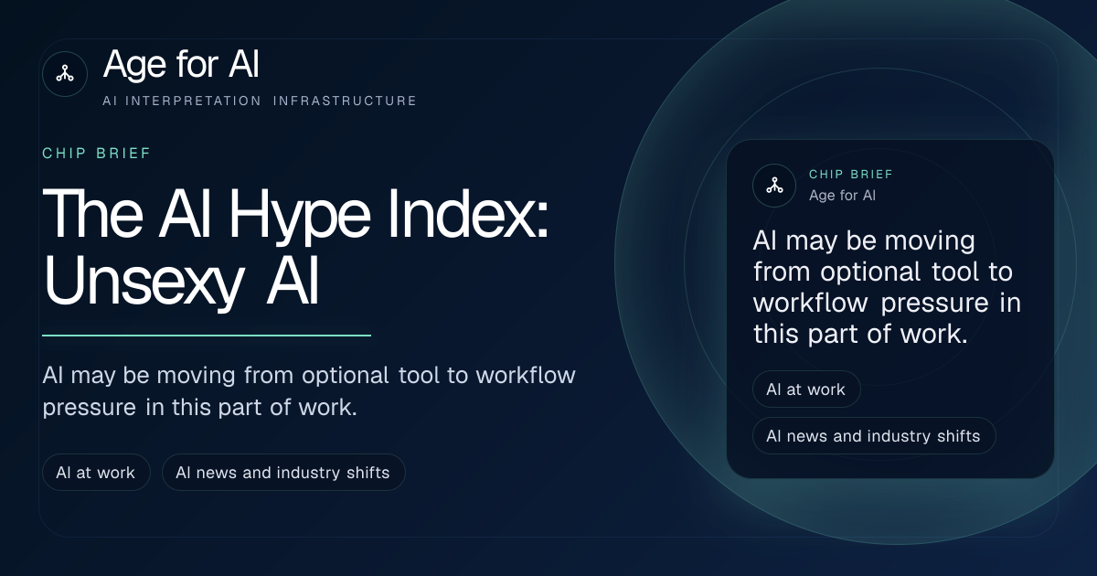 The AI Hype Index: Unsexy AI