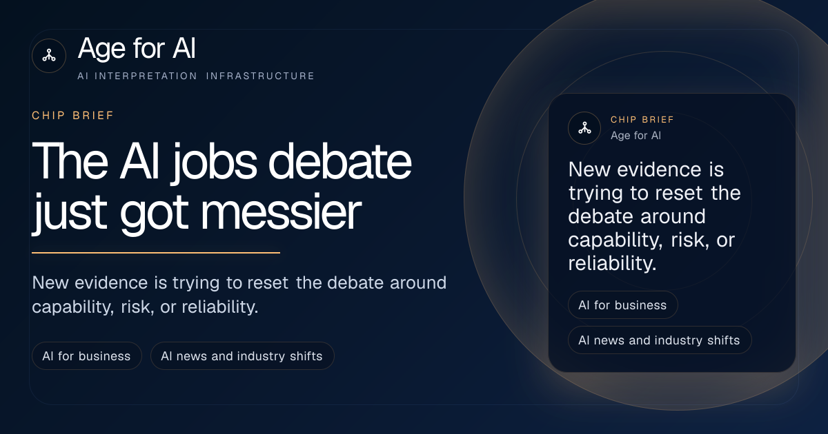 The AI jobs debate just got messier