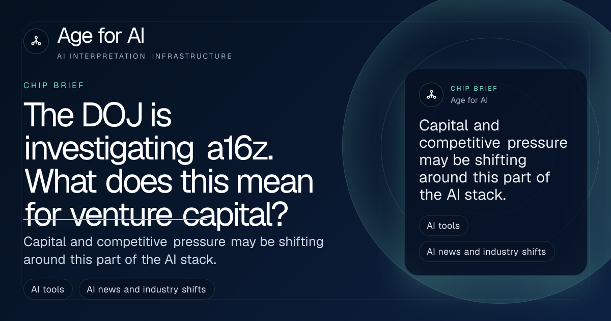 The DOJ is investigating a16z. What does this mean for venture capital?