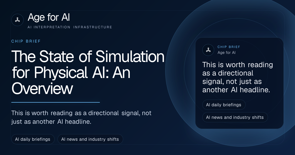 The State of Simulation for Physical AI: An Overview