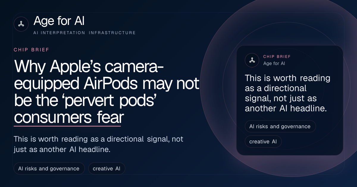 Why Apple’s camera-equipped AirPods may not be the ‘pervert pods’ consumers fear