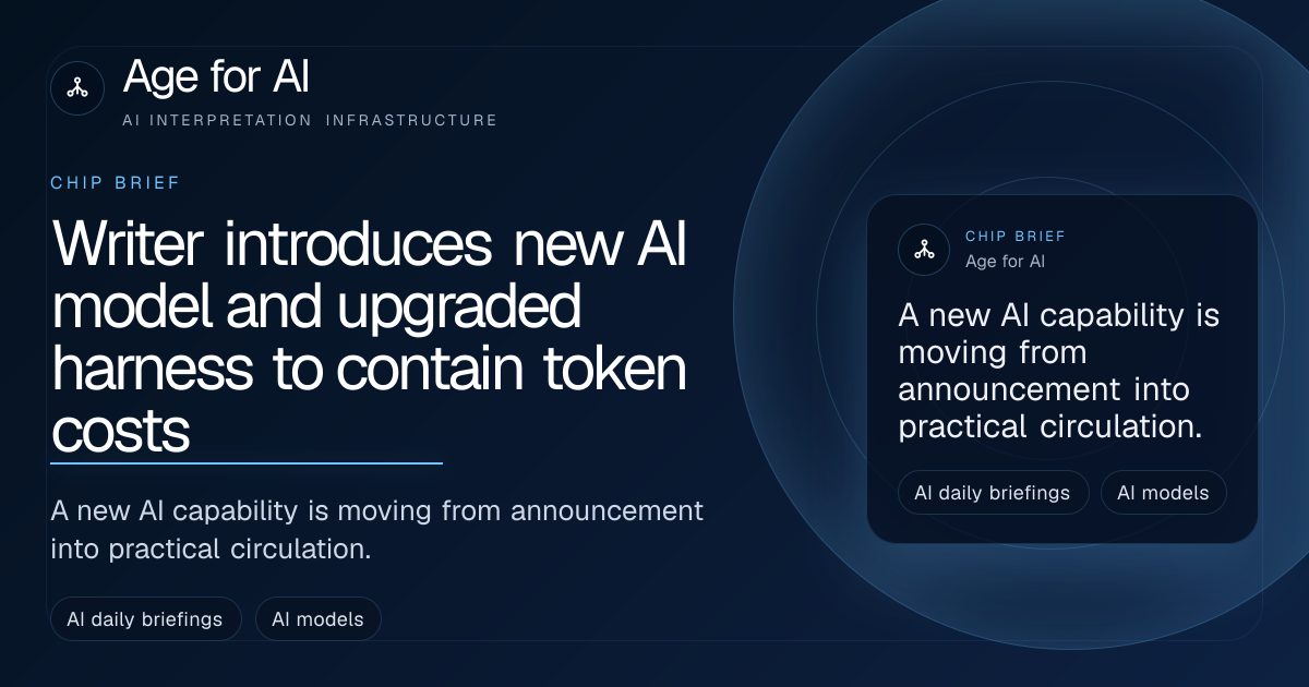 Writer introduces new AI model and upgraded harness to contain token costs